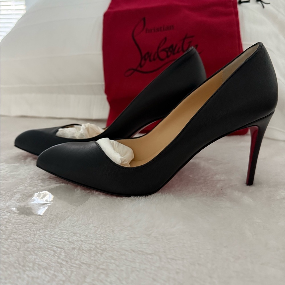 Christian Louboutin Black and Red Stiletto Heels